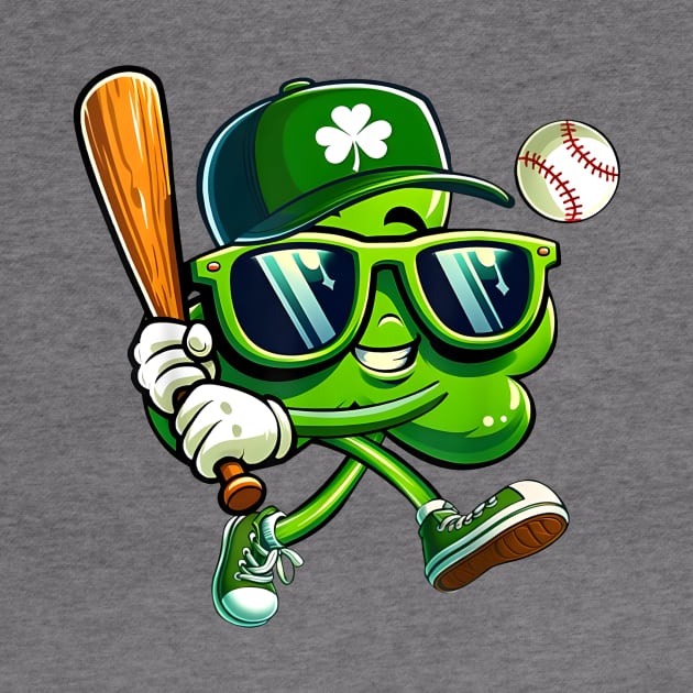 Shamrock Baseball, Funny St Patricks Day, Funny Patrick's Day by artbyhintze